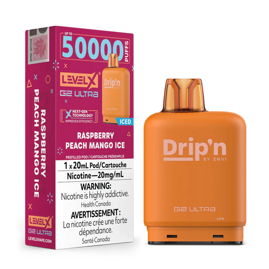 Raspberry Peach Mango Ice by Level X Drip'n G2 Ultra 50K