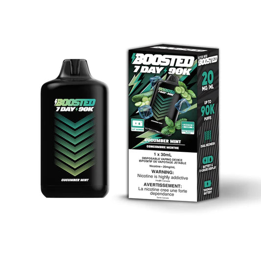 Boosted 7 Day 90K Disposable Vape - Cucumber Mint