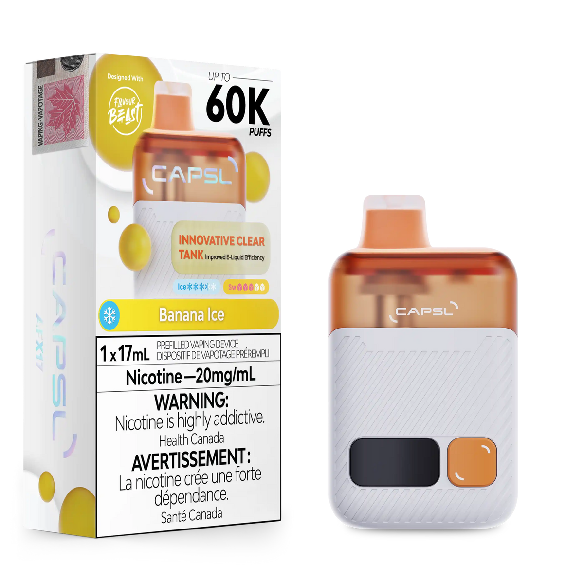 Banana Ice CAPSL - AFX17 Disposable 60K