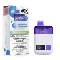 Vape jetable Myrtille Melon miel Glacé CAPSL AFX17