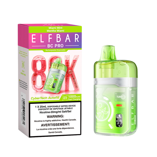 Elf Bar BC Pro 80K Disposable Vape - Miami Mint