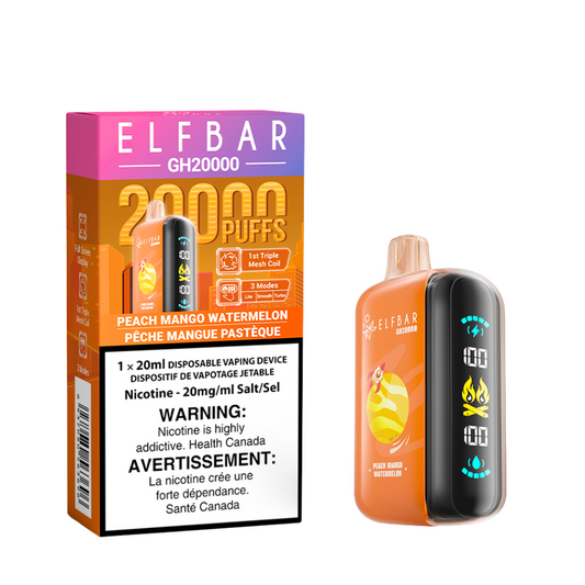 Elf Bar GH20k Disposable Vape - Peach Mango Watermelon