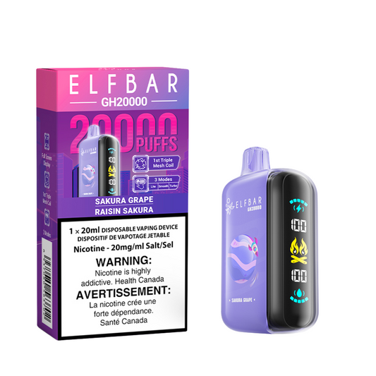 Elf Bar GH20k Disposable Vape - Sakura Grape