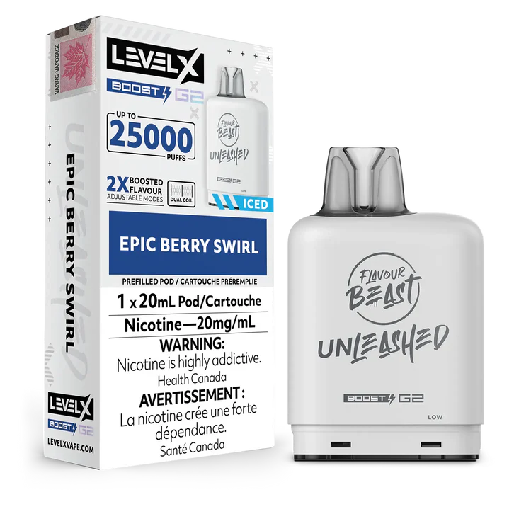 Epic Berry Swirl Flavour Beast Boost G2 Unleashed Pods 25K