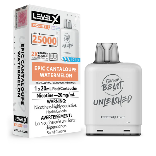 Epic Cantaloupe Watermelon Flavour Beast Boost G2 Unleashed Pods 25K