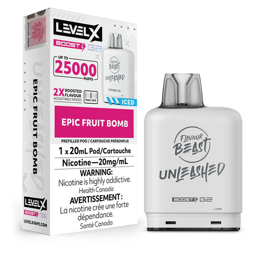 Epic Fruit Bomb Flavour Beast Boost G2 Unleashed Pods 25K