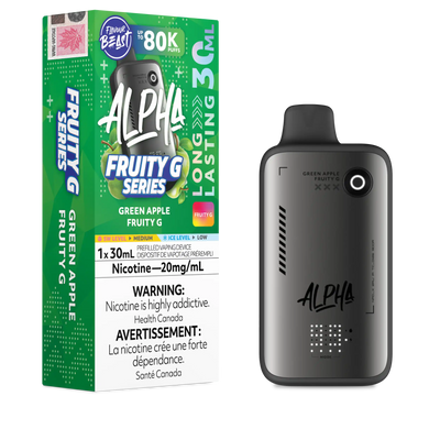 Green Apple Fruity G Flavour Beast Alpha - Disposable Vape 80K