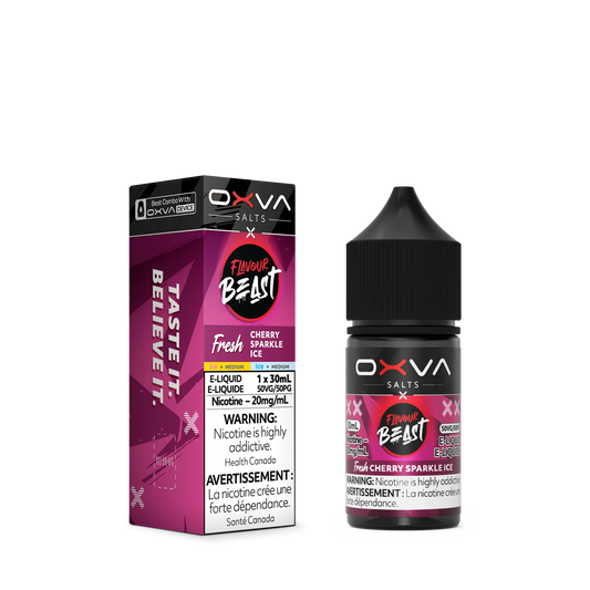 Fresh Cherry Sparkle Ice by Flavour Beast x OXVA E-Liquid Salt