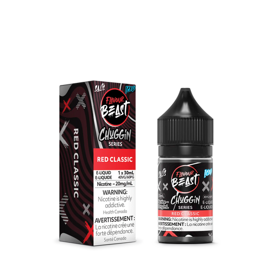 Red Classic Iced by Flavour Beast Chuggin' Series Salt