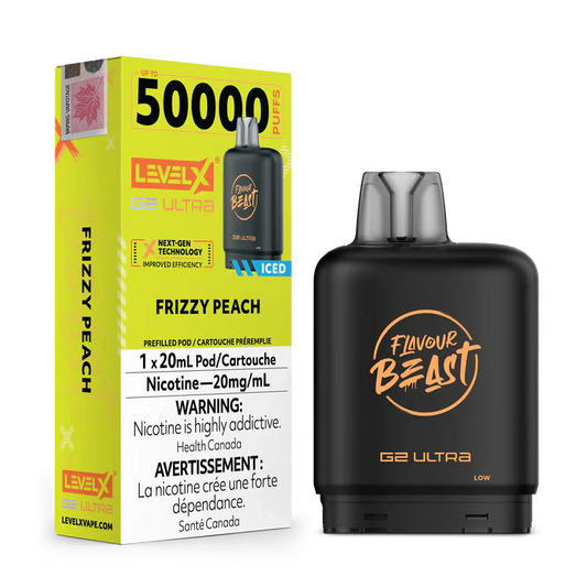 Frizzy Peach by Level X Flavour Beast G2 Ultra 50K