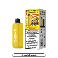 Capsules Oxbar Maglink Pamplemousse Citron (Série Citron) 90K