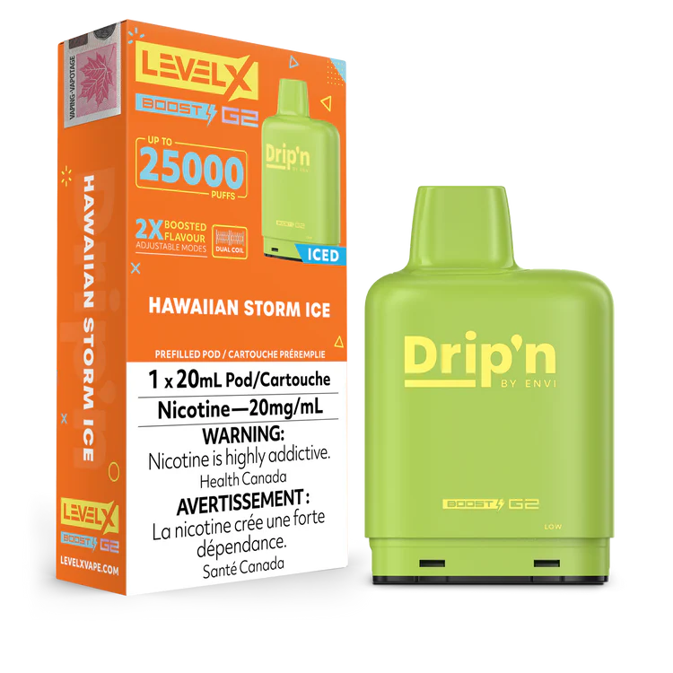 Hawaiian Storm Ice by Level X Drip'n G2 Boost 25K