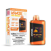 Mangue Banane Orange Glacée Kraze HD Mega - Jetable 20K Glacée