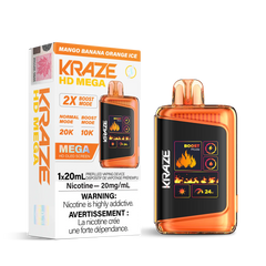 Mango Banana Orange Ice Kraze HD Mega - Disposable 20K Ice