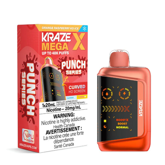 Kraze Mega X - Orange Raspberry KO Ice