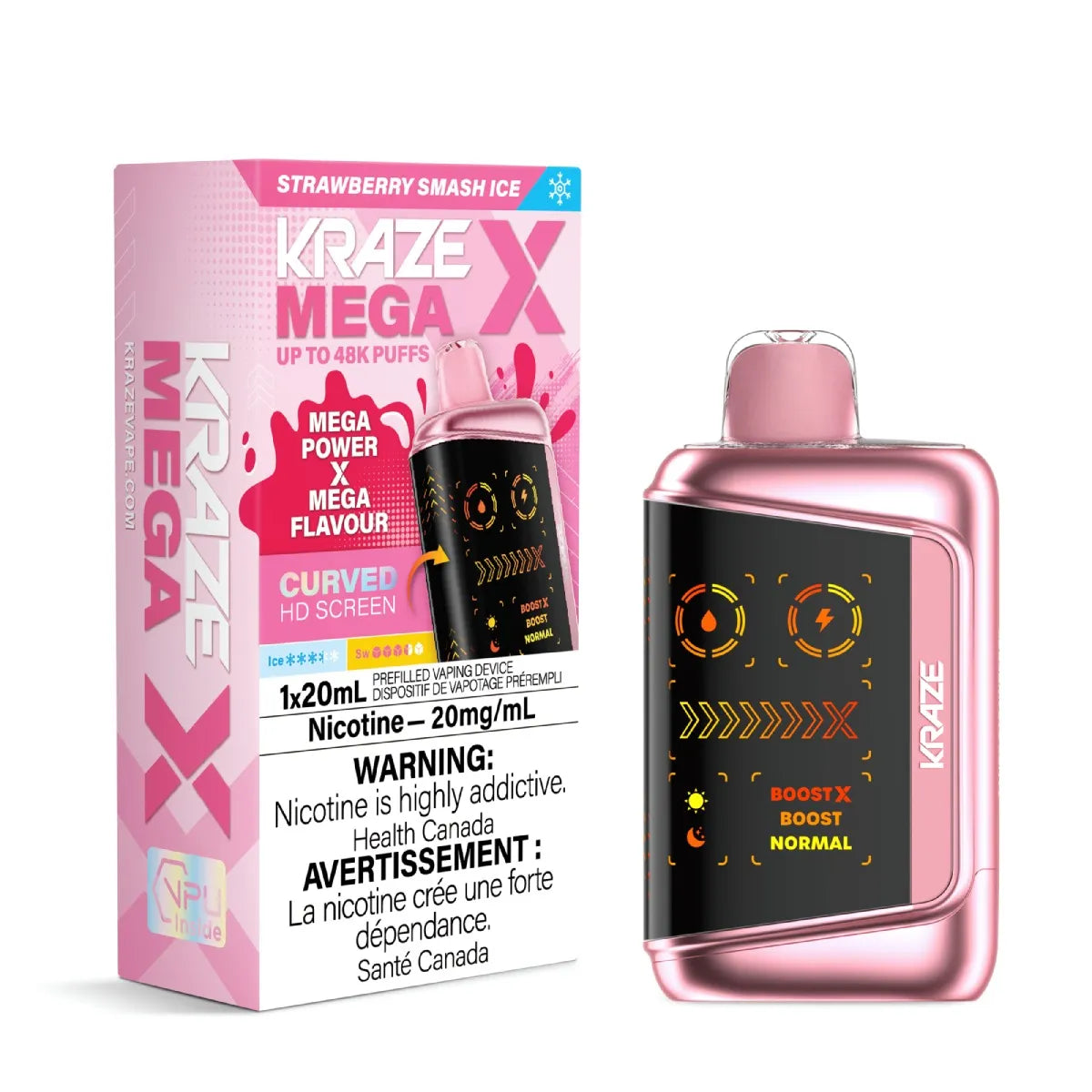 Kraze Mega X - Strawberry Smash Ice