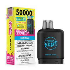 Gushin Blue Razz by Level X Flavour Beast G2 Ultra 50K