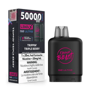 Trippin' Triple Berry par Level X Flavour Beast G2 Ultra 50K