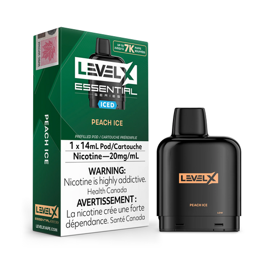 Level X Essential Pods 7K in Minty flavor, with a black pod and green packaging.