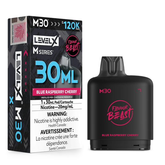 Blue Raspberry Cherry Level X M Series Pod 30mL 120K Pod