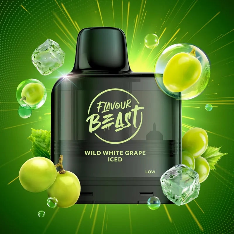 LevelXFlavourBeastG2Pod2_10mL_WildWhiteGrapeIced