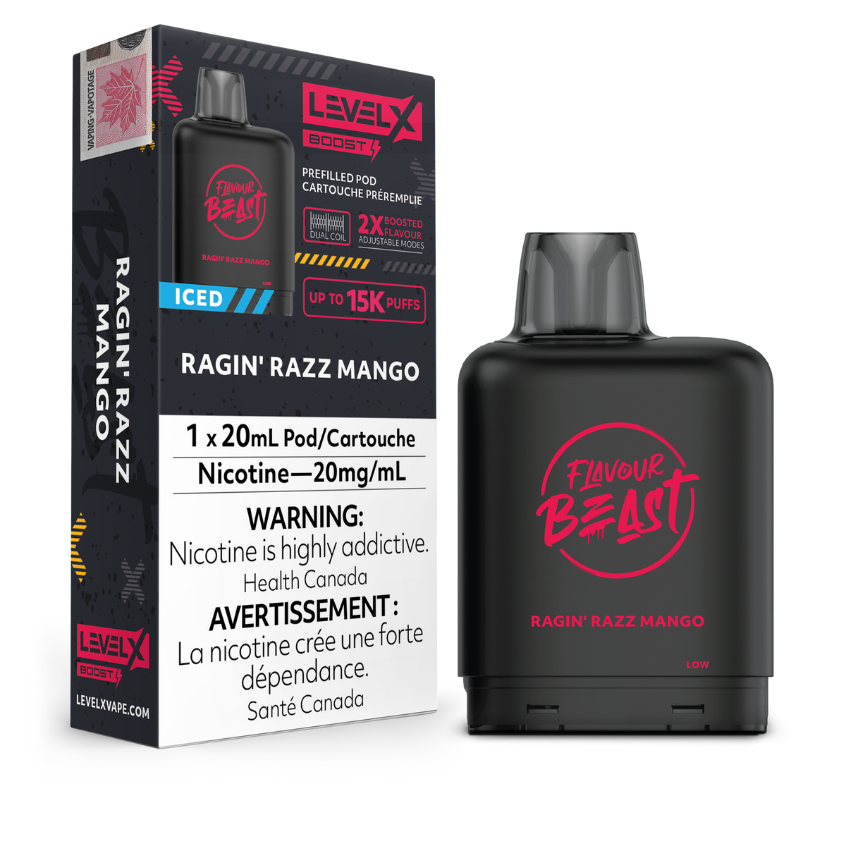 Level X - Flavour Beast Boost Pods (15k puffs) - Super Spearmint