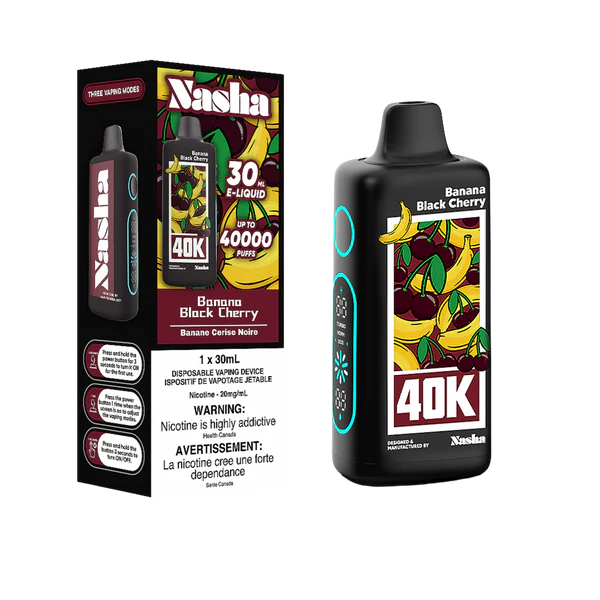 Nasha 40K Disposable - Banana Black Cherry