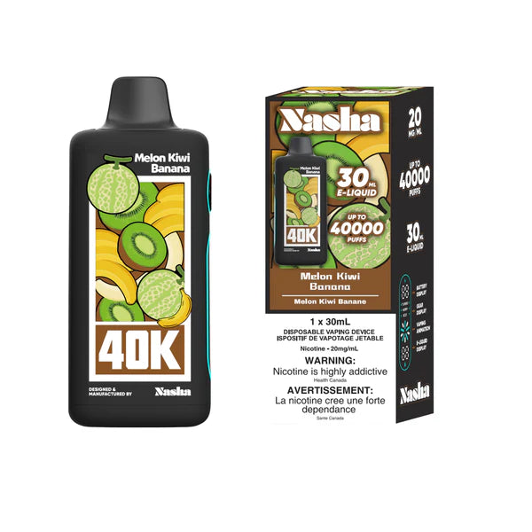 Nasha 40K Disposable - Melon Kiwi Banana