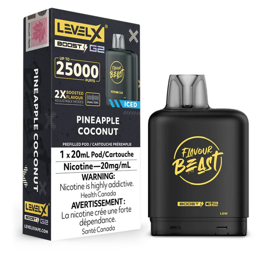 Pineapple Coconut Flavour Beast Boost G2 Pods 25K