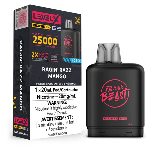 Pink Bomb Ice Flavour Beast Boost G2 Pods 25K