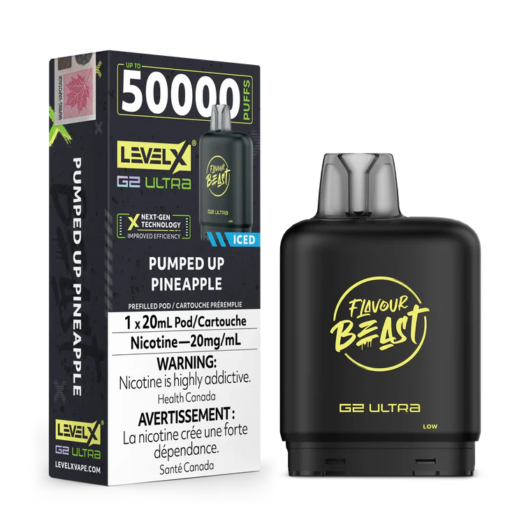 Pumped Up Pineapple by Level X Flavour Beast G2 Ultra 50K