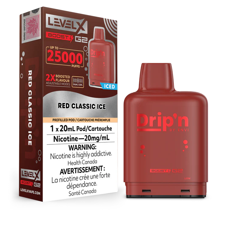 Red Classic Ice by Level X Drip'n G2 Boost 25K