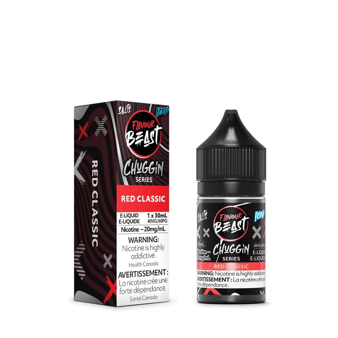Red Classic Iced by Flavour Beast Chuggin' Series Salt