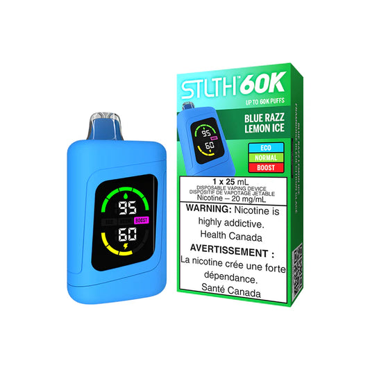 Blue Razz Lemon Ice Stlth 60K - Disposable Vape