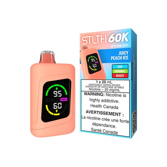 Juicy Peach Ice Stlth 60K - Disposable Vape