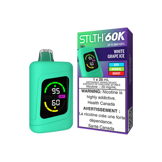 White Grape Ice Stlth 60K - Disposable Vape