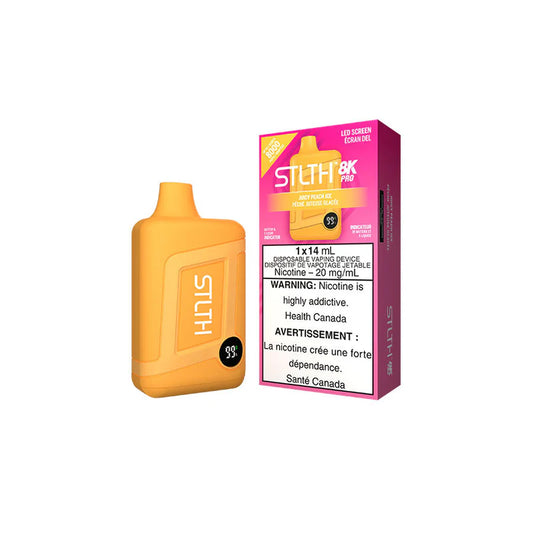 Juicy Peach Ice Stlth 8K Pro - Disposable Vape