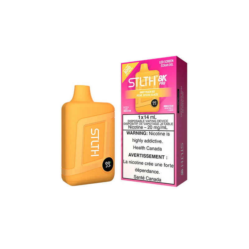 Juicy Peach Ice Stlth 8K Pro - Disposable Vape