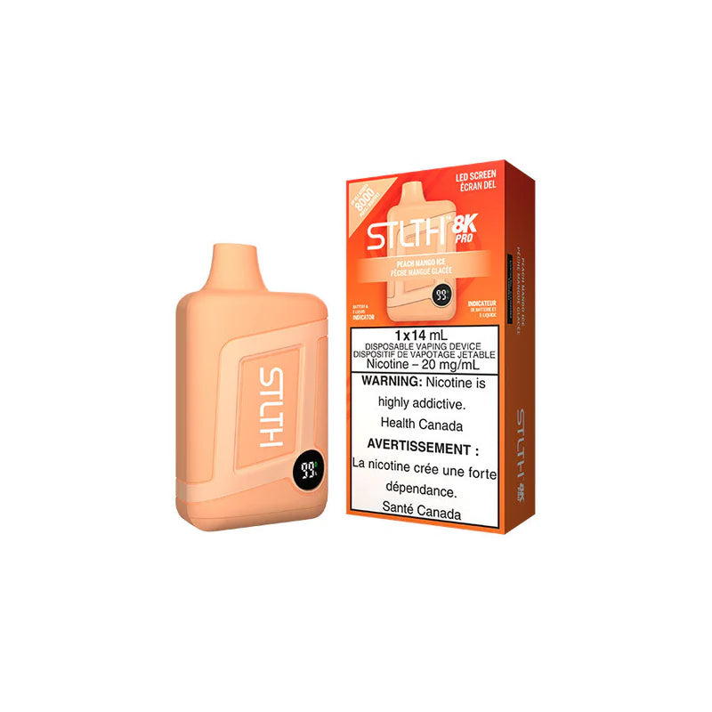 Peach Mango Ice Stlth 8K Pro - Disposable Vape