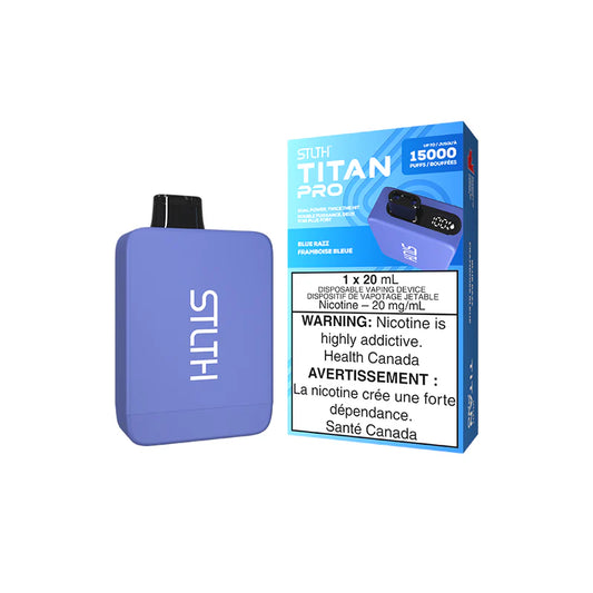 Blue Razz Ice Stlth Titan Pro - Disposable 15K