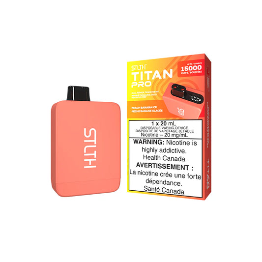 Peach Banana Ice Stlth Titan Pro - Disposable 15K