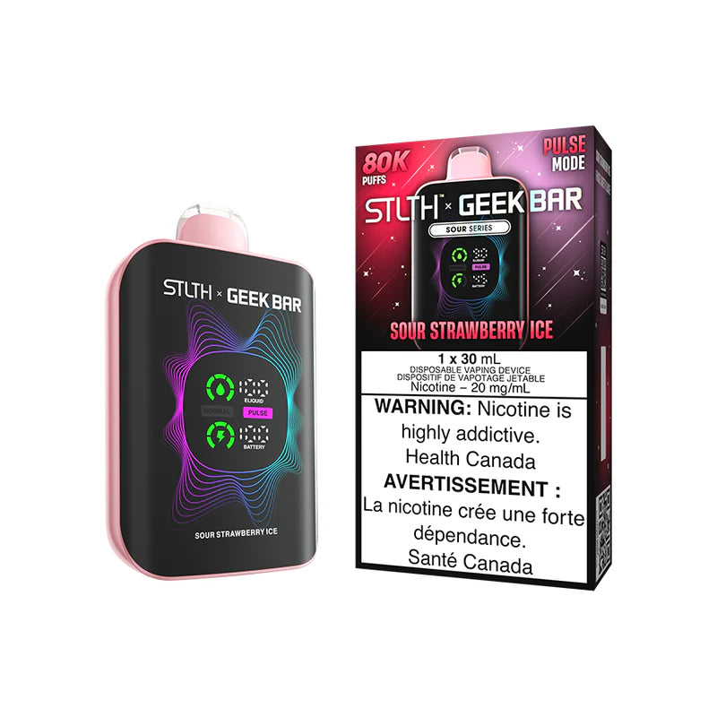 Sour Strawberry Ice Stlth x Geek Bar - Disposable 80K