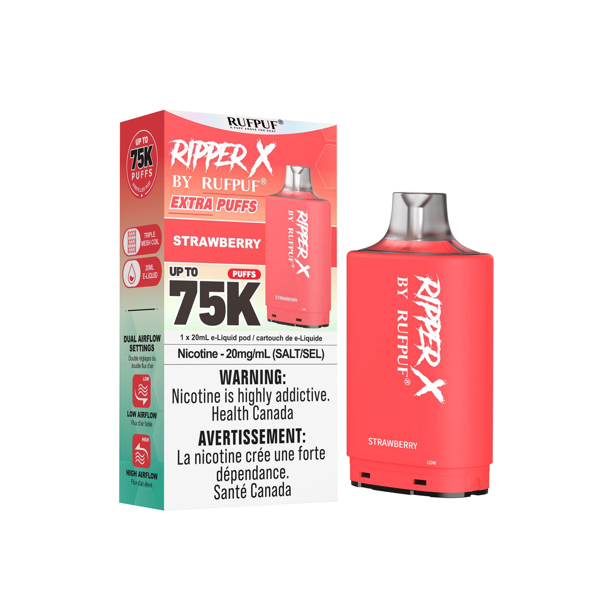 Strawberry Rufpuf Ripper X Pods 75K
