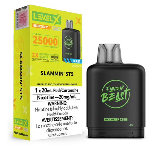 Slammin' STS Iced Flavour Beast Boost G2 Pods 25K