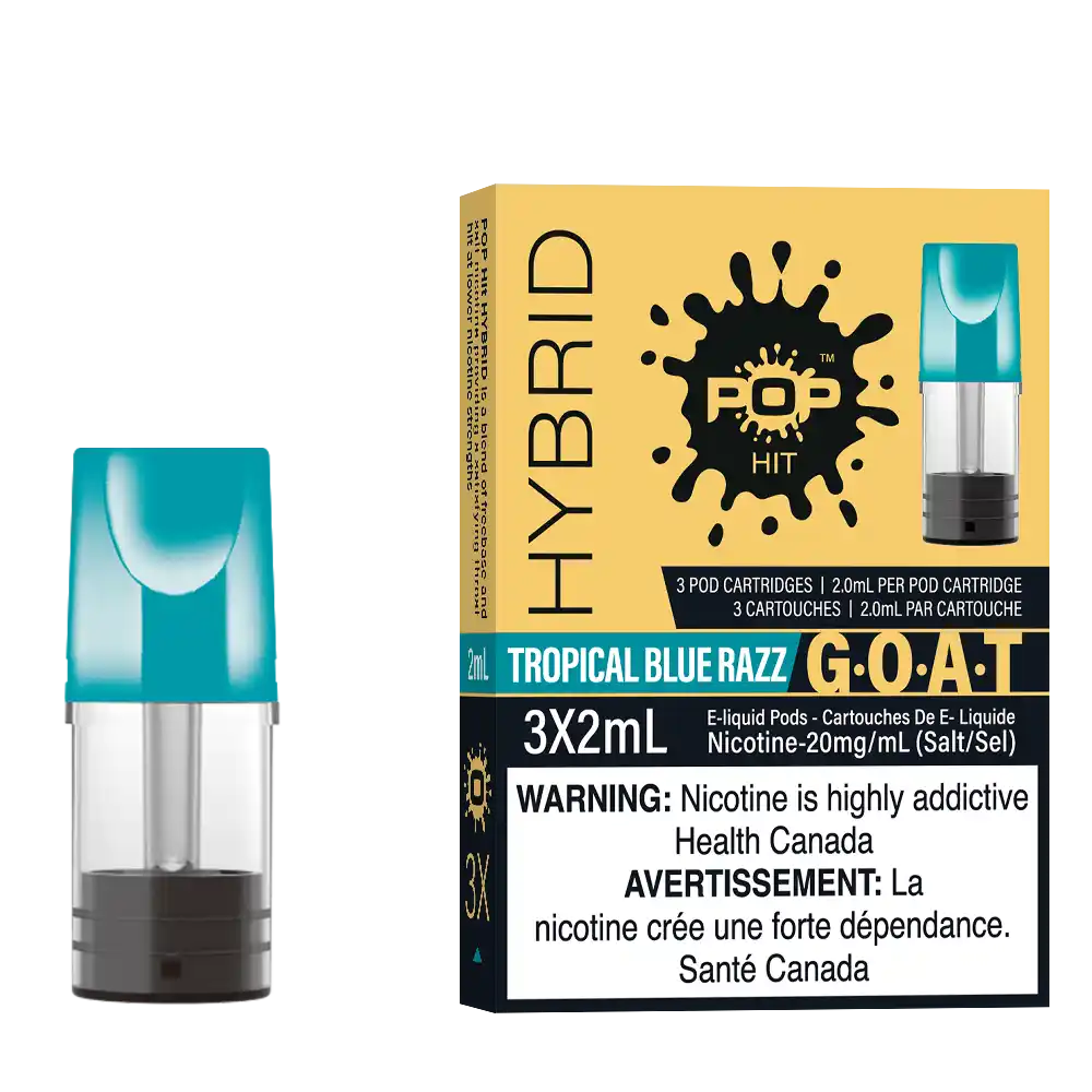 Tropical Blue Razz Stlth Pods by Pop Hybrid