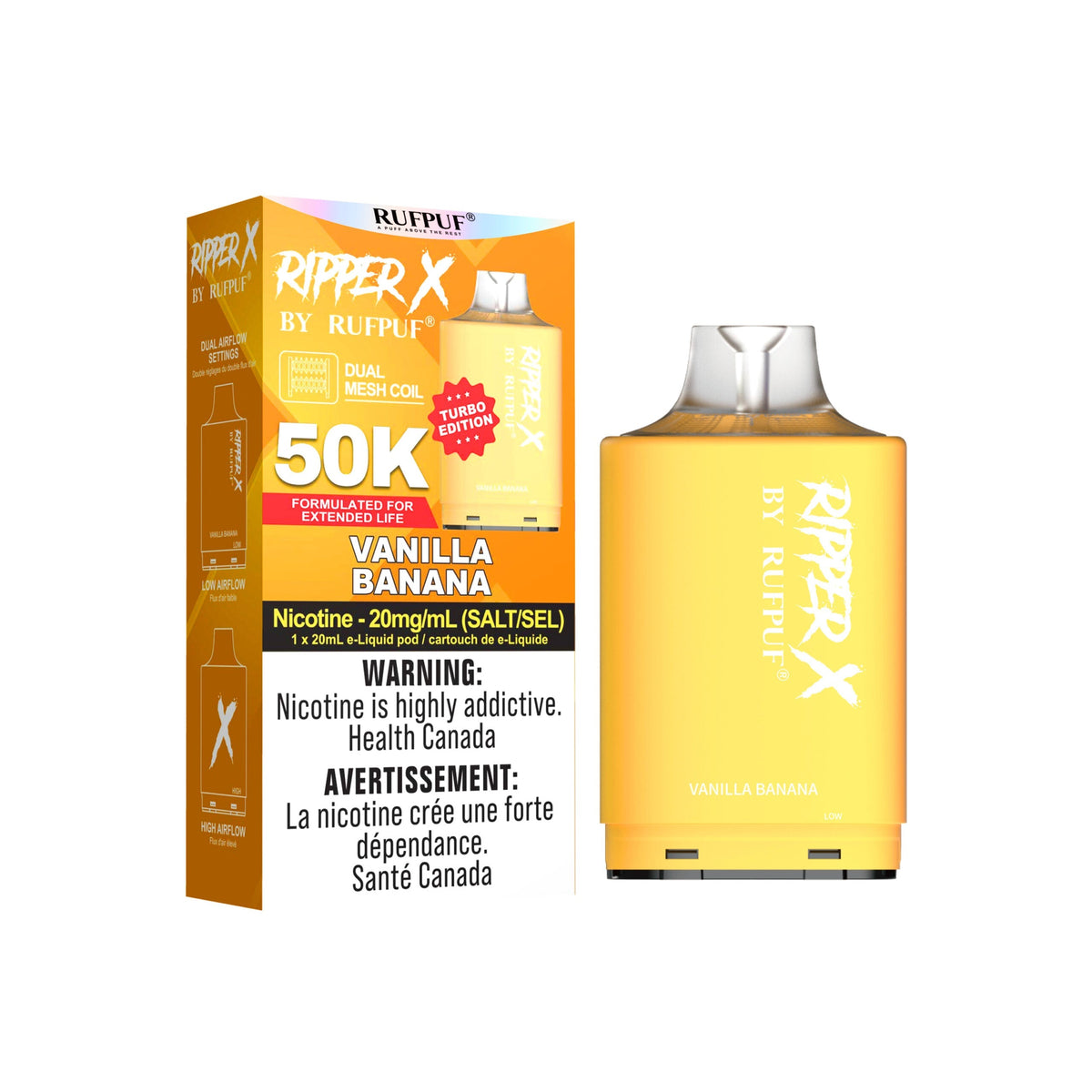 Green Apple Raspberry Rufpuf Ripper X Pods 50K