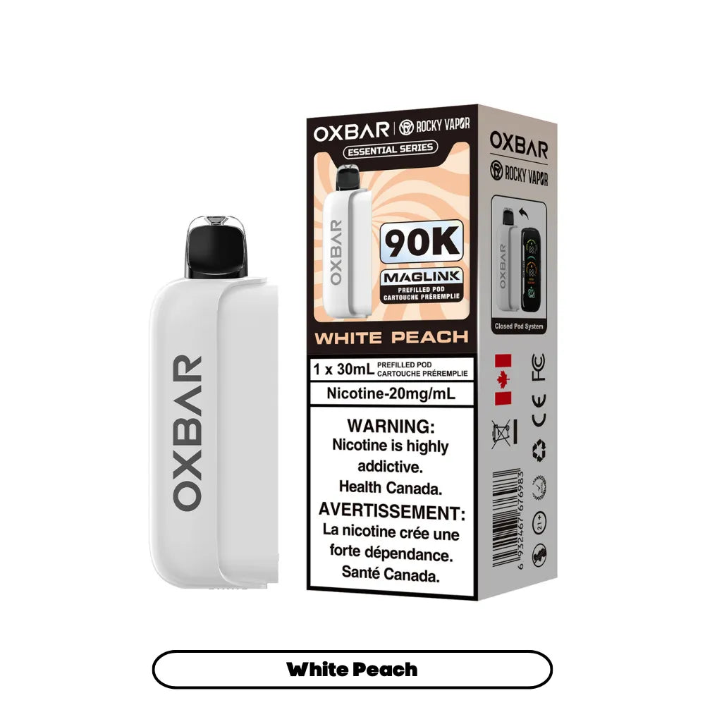 White Peach Oxbar Maglink Pods (Essential Series) 90K