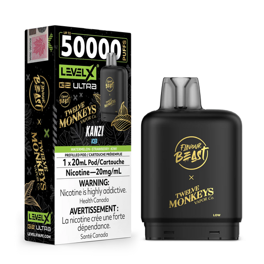 Kanzi Iced by Flavour Beast x Twelve Monkeys Level X G2 Ultra 50K