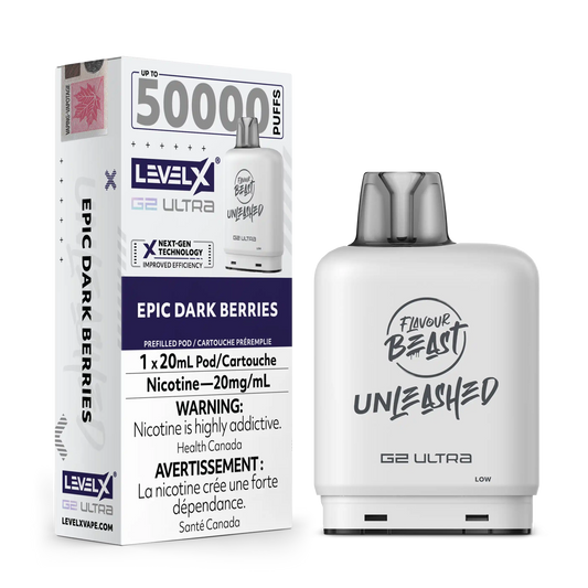 Epic Dark Berries by Level X Flavour Beast Unleashed G2 Ultra 50K