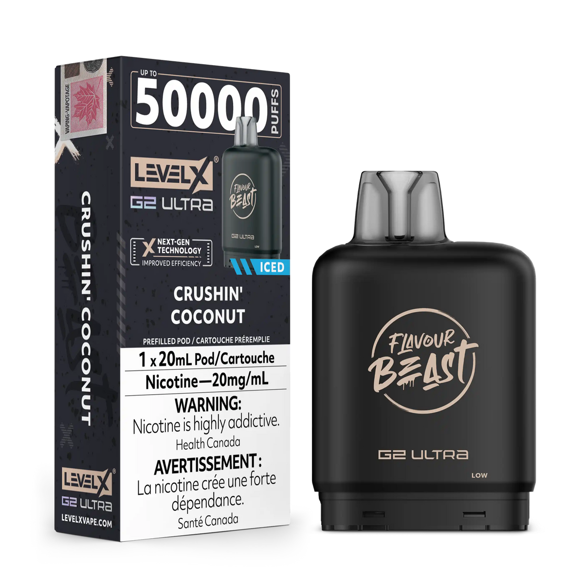 Crushin Coconut by Level X Flavour Beast G2 Ultra 50K